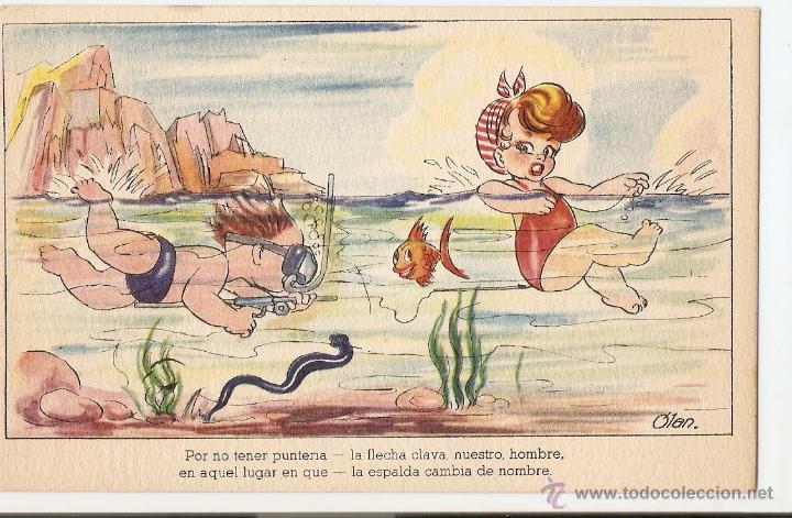 Postkarten: POSTAL - ILUSTRACI&Oacute;N DE OLAN - EDITORIAL ARTIGAS - COLECCI&Oacute;N A - SERIE 131 - A&Ntilde;OS 1950