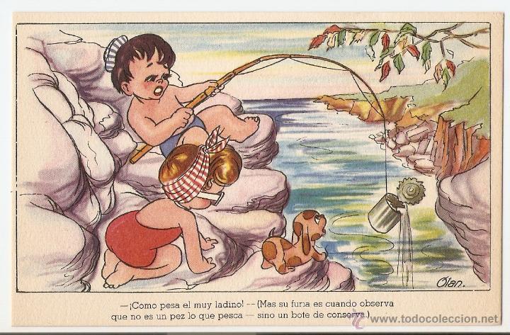Postais: POSTAL - ILUSTRACI&Oacute;N DE OLAN - EDITORIAL ARTIGAS - DELICIAS DEL VERANEO - SERIE 131 - A&Ntilde;OS 1950