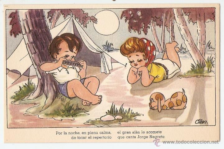 Postais: POSTAL - ILUSTRACI&Oacute;N DE OLAN - EDITORIAL ARTIGAS - DELICIAS DEL VERANEO - SERIE 131 - A&Ntilde;OS 1950