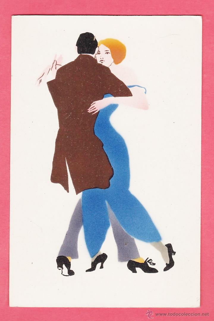 Postcards: pareja bailando el tango - il. sin datos - ed. mbn - nueva - a&ntilde;os 20