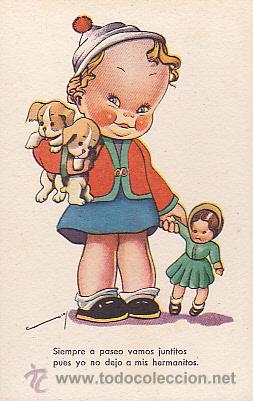 Cartoline: POSTAL INFANTIL ILUSTRADA SERIE 256