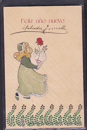 Cartoline: POSTAL INFANTIL ILUSTRADA FELIZ A&Ntilde;O NUEVO (1905)