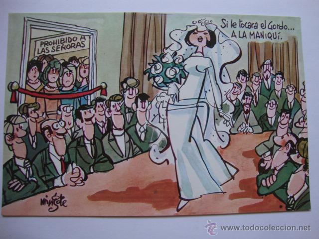 Cartoline: ANTIGUA POSTAL HUMOR MINGOTE DIBUJOS HUMORISTICOS, SERIE E N&ordm; 5, a&ntilde;o 1970. LOTCRE250