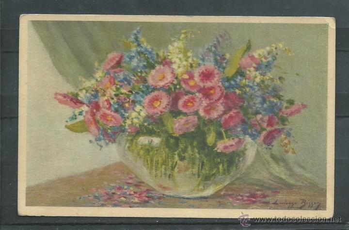 Postcards: POSTAL SUIZA DE JARRON CON FLORES DE A&Ntilde;OS 50  SIN CIRCULAR  EDITA STZF