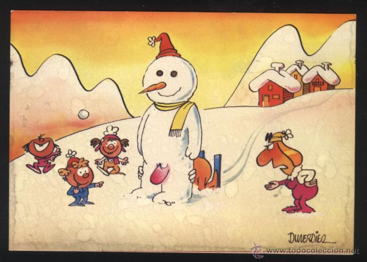 Postales: A-0220- POSTAL CON DIBUJO. LES PYRENEES. LES JOICES DE SKI. CLASSE DE NEIGE