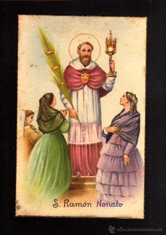 Cartoline: Postal Religiosa. S. Ram&oacute;n Nonato.No circulada.