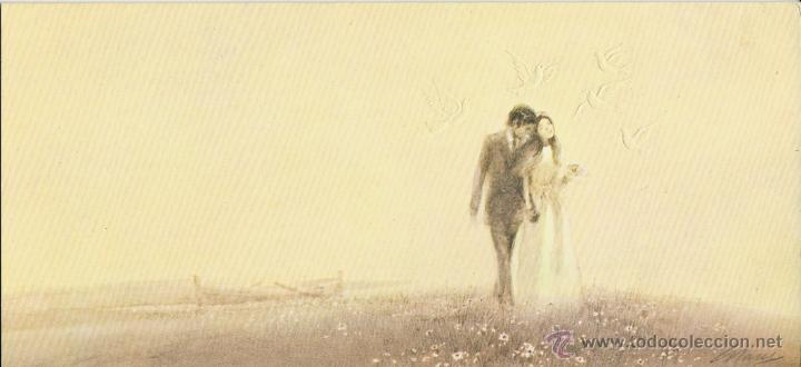 Cartoline: 0682N- POSTAL ROMANTICA EN RELIEVE -SERIE N&ordm; 32.14.021- DIPTICA 21X10,5 CM - ILUSTRA GRAUS