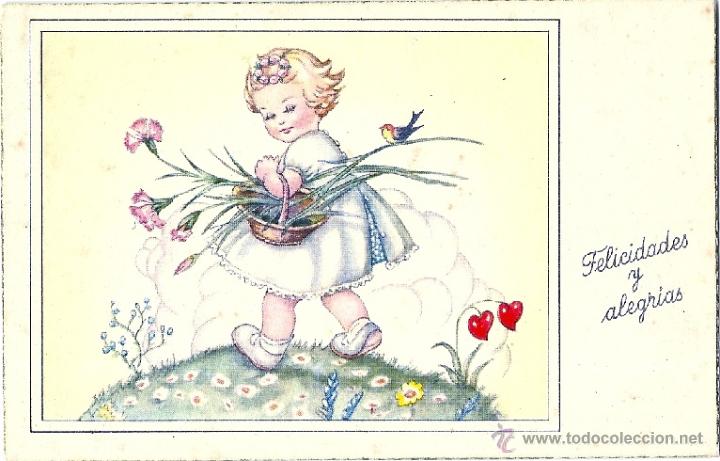 Postais: 0740S - EDICIONES CIMA SERIE 501 - FELICIDADES Y ALEGRIAS- GIMILE