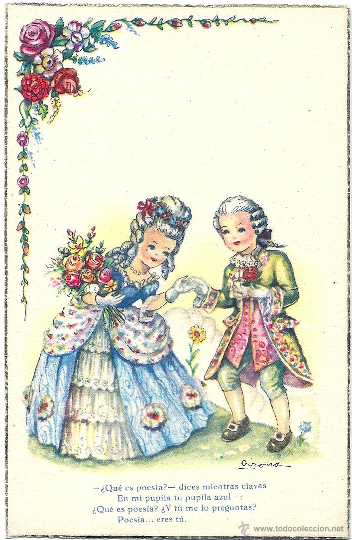 Postales: 0732T - IKON EDICI. DE ARTE - EDIT. ARTIGAS-RIMAS DE G.A.B&Eacute;CQUER -SERIE 1014-ILUSTRA GIRONA