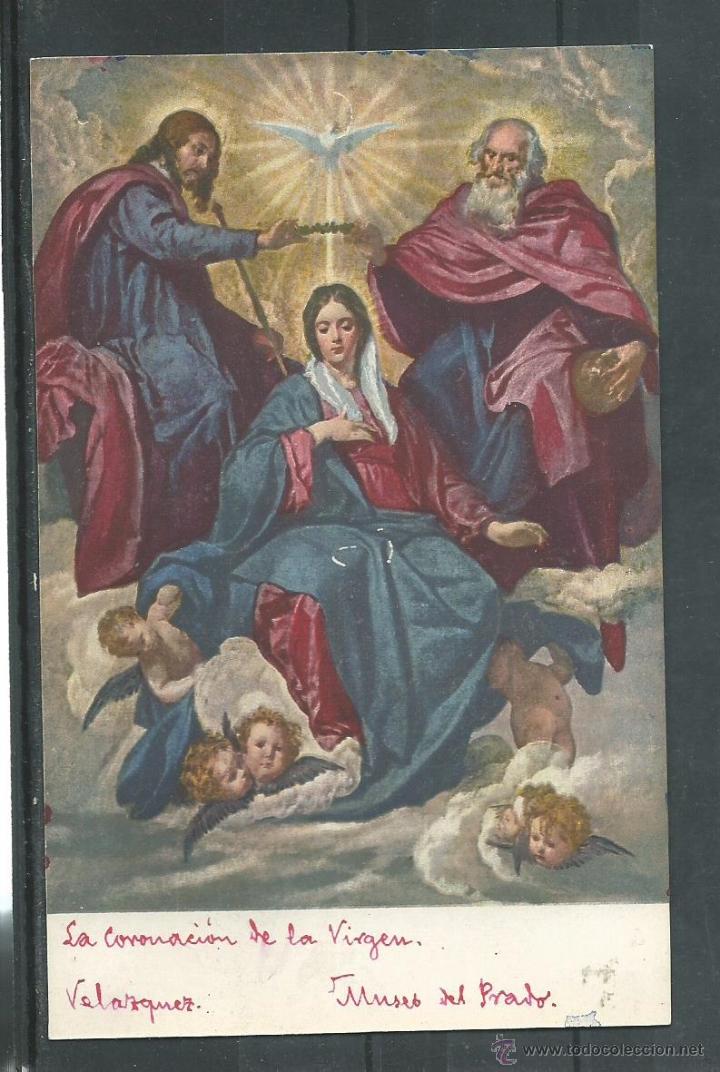Postales: POSTAL  ANTIGUA -  LA CORONACION DE LA VIRGEN DE VELAZQUEZ  SIN CIRCULAR