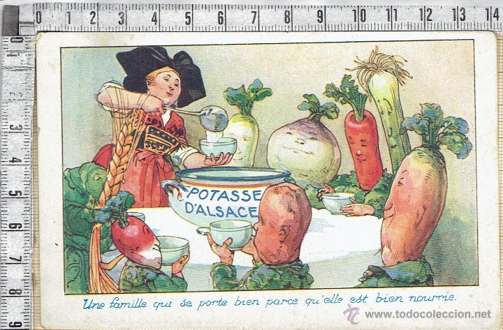 Postais: POSTAL PUBLICITARIA CARICATURIZADA  POTASSE D&acute;ALSACE-MULHOUSE.