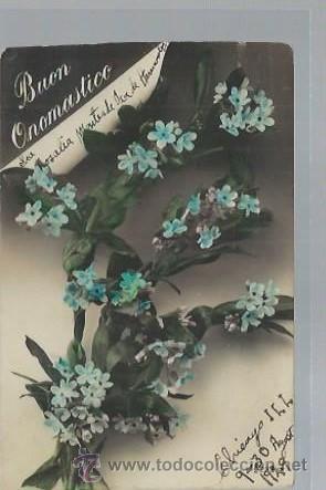 Cartoline: TARJETA POSTAL DE FLORES, BUON ONOMASTICO