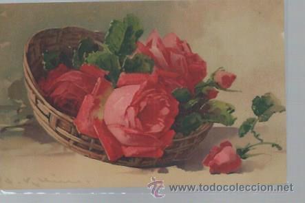 Cartoline: TARJETA POSTAL DE FLORES, M Y B, GERMANY