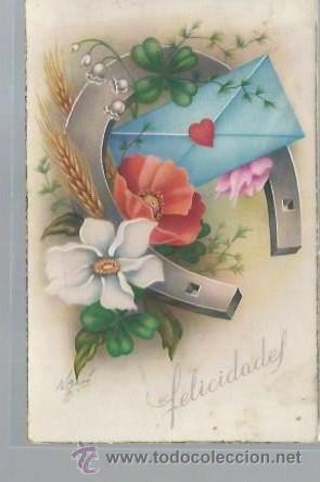 Cartoline: TARJETA POSTAL DE FLORES, FELICIDADES, C Y Z 538/A