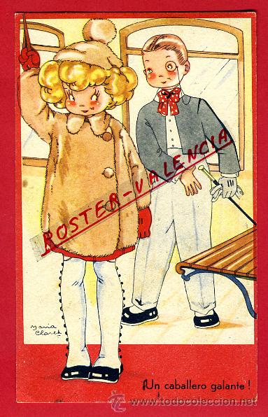 Postais: POSTAL ILUSTRADA, NI&Ntilde;A, MARIA CLARET, P96656