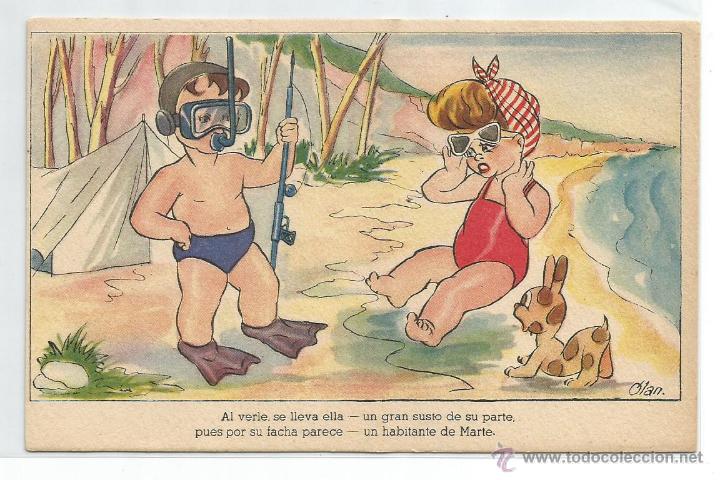 Postales: POSTAL EDITORIAL ARTIGAS .- DELICIAS DE VERANEO .- SERIE 131 .- COLECCION A .- ILUSTRA OLAN