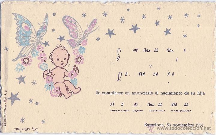 Postales: 0669F - FREIXAS - ANTIGUO SOUVENIR DE NACIMIENTO- TARJETA EDICIONES FREIXAS MOD. P.6-1951- 14X9 CM