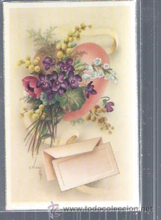 Postkarten: TARJETA POSTAL FLORES, RAMO DE FLORES CON SOBRE Y CARTA, CYZ 550/A
