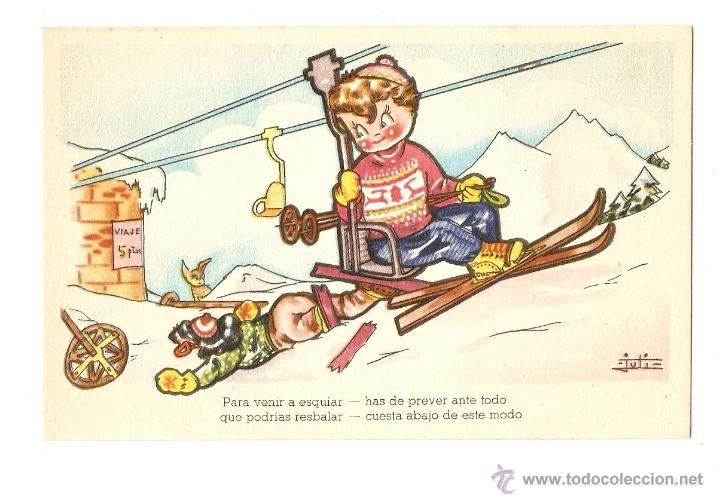 Cartoline: POSTAL - EDICIONES DEL ARTE - EDITORIAL ARTIGAS - DEPORTES DE INVIERNO - COLECCI&Oacute;N A - SERIE 137