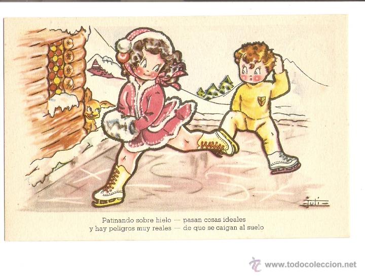 Cartoline: POSTAL - EDICIONES DEL ARTE - EDITORIAL ARTIGAS - DEPORTES DE INVIERNO - COLECCI&Oacute;N A - SERIE 137