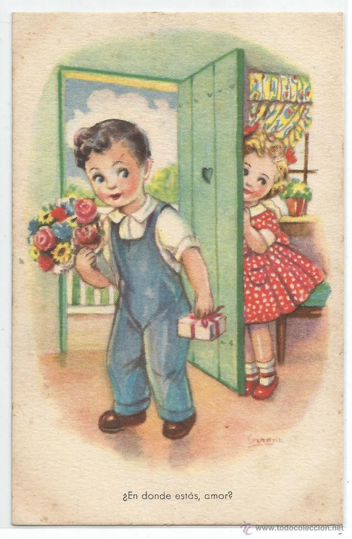 Postcards: EDITORIAL ARTIGAS .- MELODIAS EN BOGA .- COLECCION C .- SERIE 60
