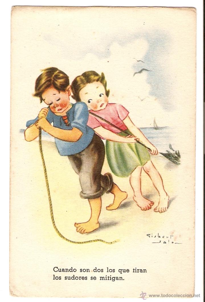 Postais: POSTAL - ILUSTRADOR GISBERT SOLER - EDICIONES PABLO D&Uuml;MMATZEN (PD) - SERIE 1092