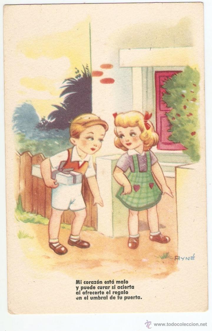 Cartoline: POSTAL - ESTAMPER&Iacute;A RAM - SERIE 44 - ILUSTRADOR AYN&Eacute;
