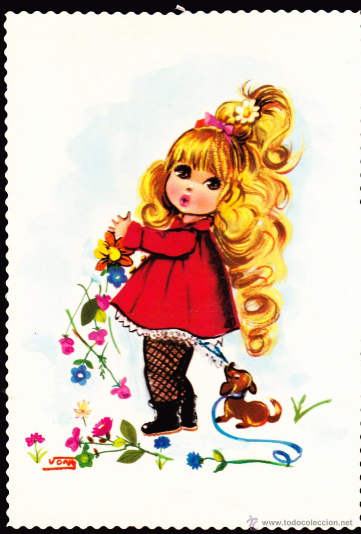 Postales: POSTAL : TROQUELADA , NI&Ntilde;A .