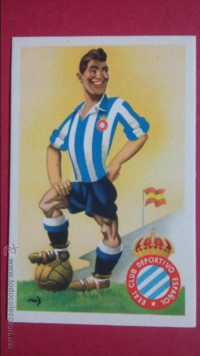 Postcards: ANTIG&Uuml;A POSTAL DEL ESPA&Ntilde;OL. EQUIPOS DE F&Uacute;TBOL CARICATURAS.SERIE A. (ED. JUFRAN).