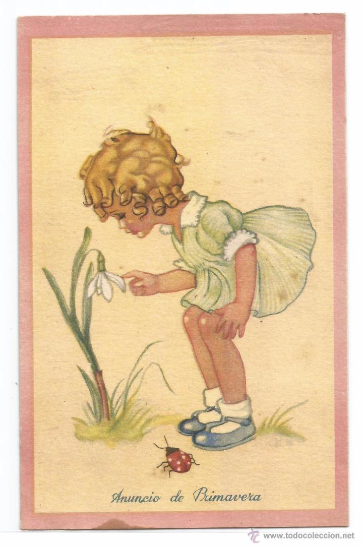 Postkarten: EDICIONES DE ARTE IKON .- SERIE 3 .- ANUNCIO DE PRIMAVERA