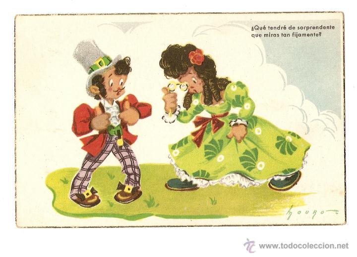 Cartoline: POSTAL - EDICIONES COL&Oacute;N - POLITIP&Iacute;A ART&Iacute;STICA BENISI - SERIE 154/5 - ILUSTRADOR MOURO