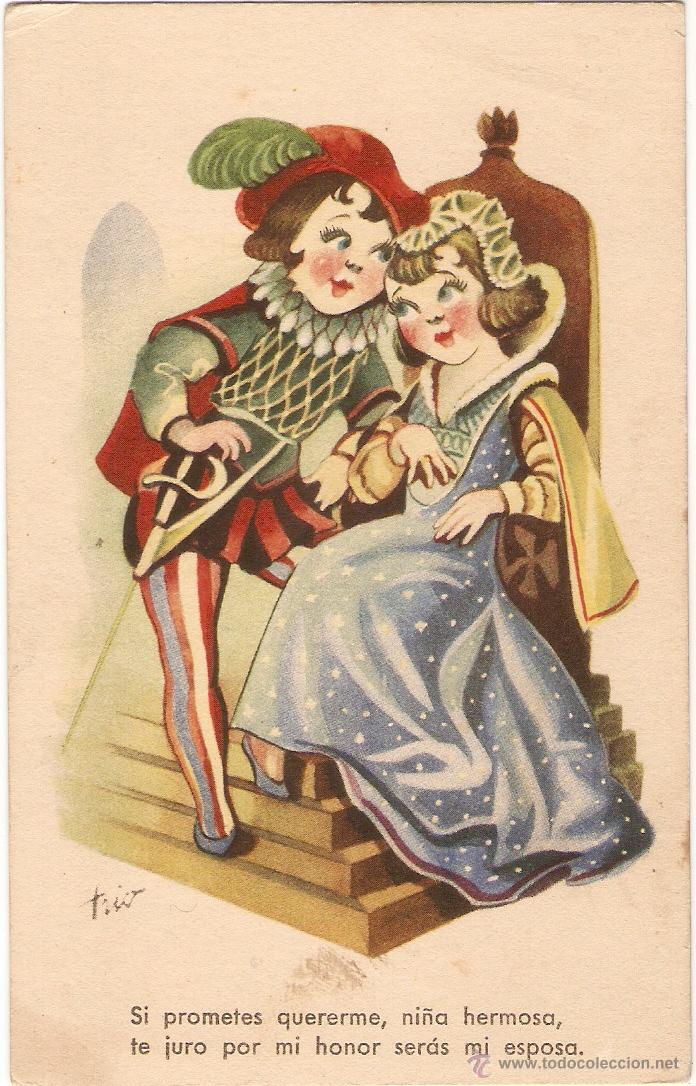 Postkarten: POSTAL - EDICIONES TRIO - SERIE J - ILUSTRADOR TRIO