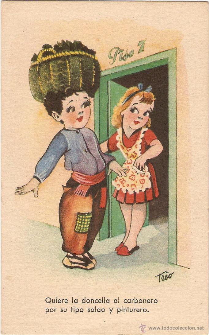 Postkarten: POSTAL - EDICIONES TRIO - SERIE F - ILUSTRADOR TRIO