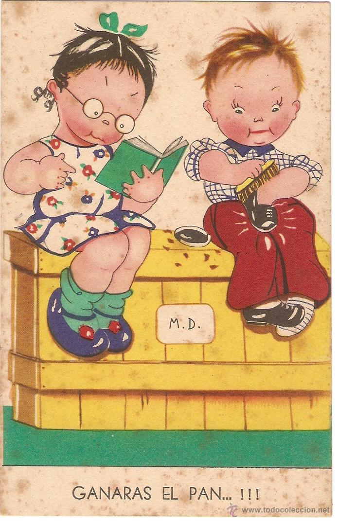 Postcards: POSTAL - EDICIONES AGUIRRE - SERIE 11 - ILUSTRADOR M.D.