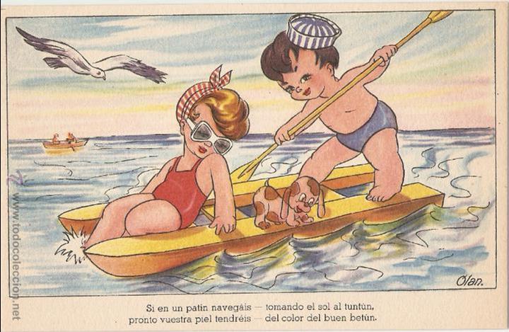 Postcards: POSTAL - EDICIONES DEL ARTE - EDITORIAL ARTIGAS - DELICIAS DEL VERANEO, A - SERIE 131 - OLAN