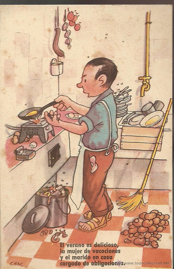 Postales: POSTAL, HUMOR&Iacute;STICA, DIBUJADA POR CESC, ESCRITA