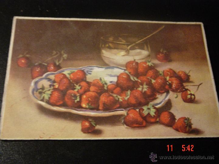 Cartes Postales: TARJETA POSTAL ILUSTRADA CON FRESAS DIBUJADAS. EDICIONES COLON. POLITIPIA ARTISTICA BENISI