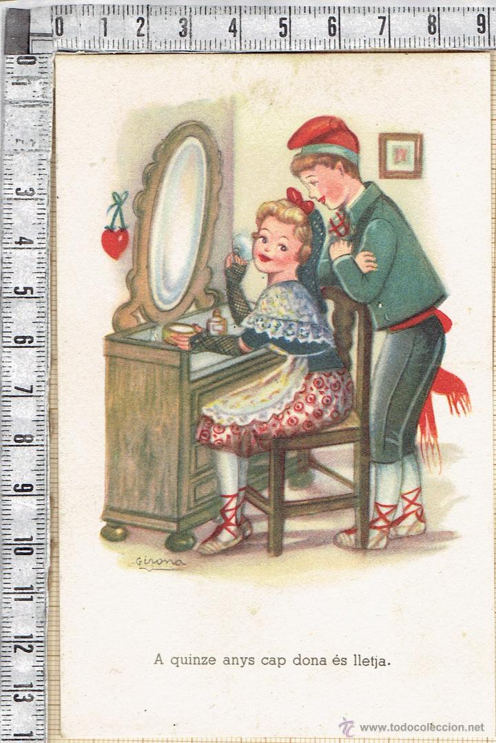 Postcards: POSTAL COL.LECCI&Oacute; ADAGIS POPULARS SERIE D.