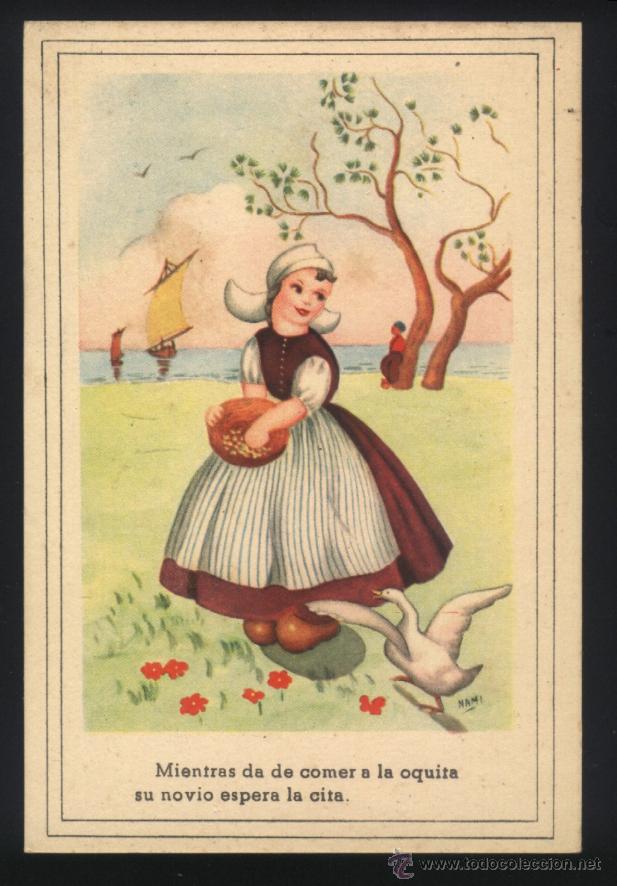 Postais: A-2542- ANTIGUA POSTAL CON DIBUJO DE NAMI.