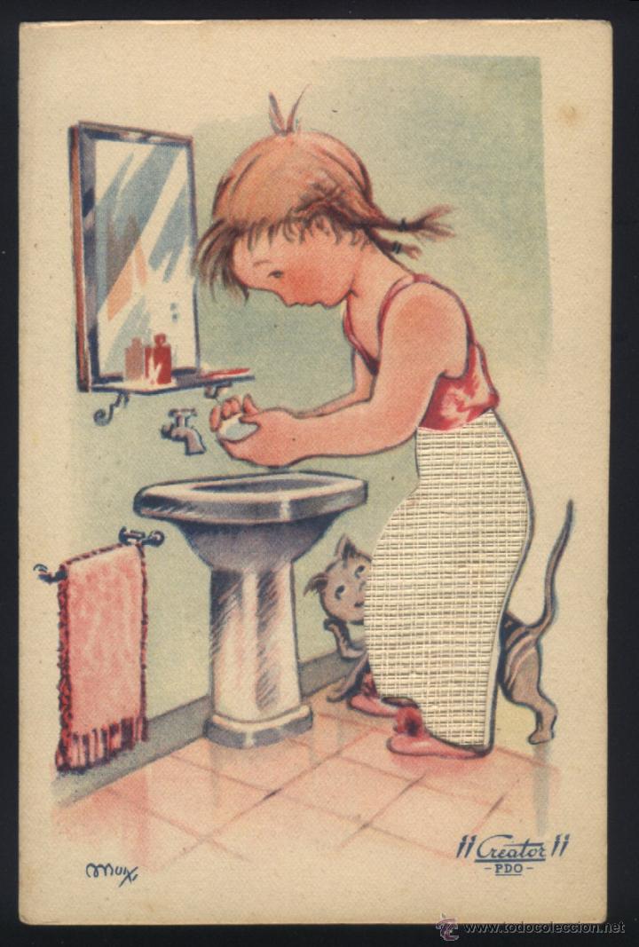 Postcards: A-2659- ANTIGUA POSTAL CON DIBUJO DE MUIXI.