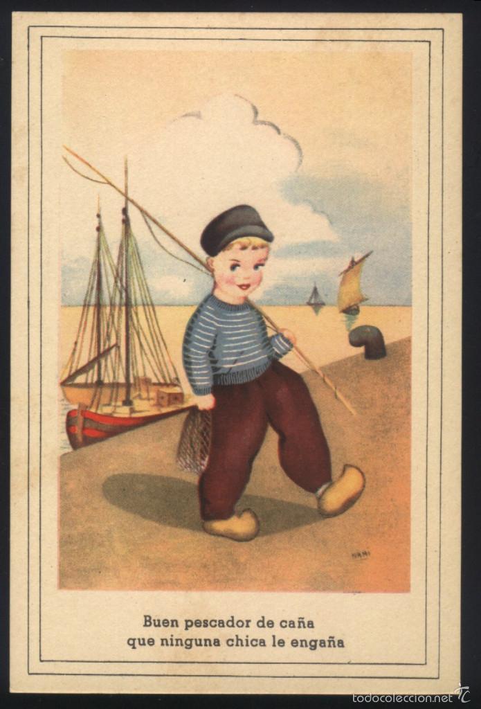 Postcards: A-2737- ANTIGUA POSTAL CON DIBUJO DE NAMI.