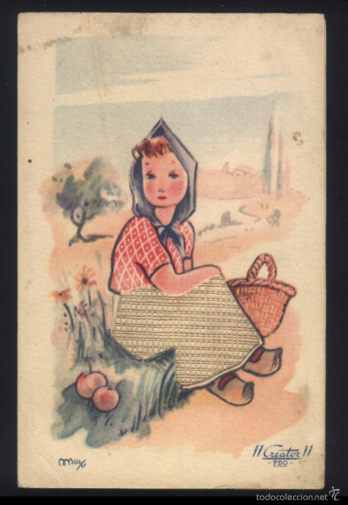 Postais: A-2832- ANTIGUA POSTAL CON DIBUJO DE MUIXI.