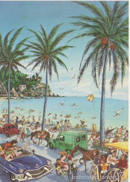 Postais: COSTA DEL SOL *** PASEO MARITIMO **** POSTAL INTERNACIONAL COLOR SUNNYPOST