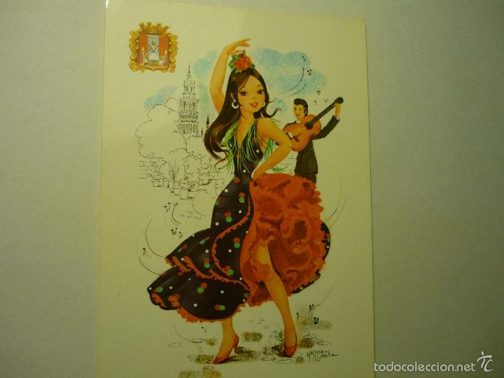 Cartoline: postal c y z andalucia -dibujo rosa garcia