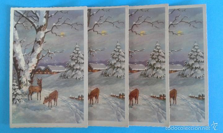 Postkarten: LOTE 4 POSTALES- BONITO PAISAJE NEVADO - ED. AMAG , ALEMANIA - SIN CIRCULAR ... R-3203