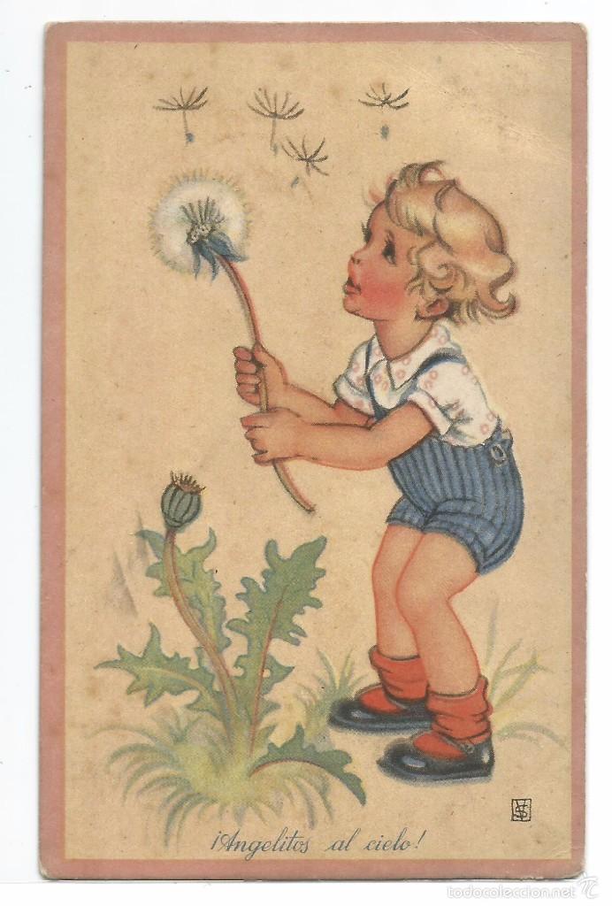 Postkarten: EDICIONES IKON .- SERIE 3 .- ANGELITOS AL CIELO