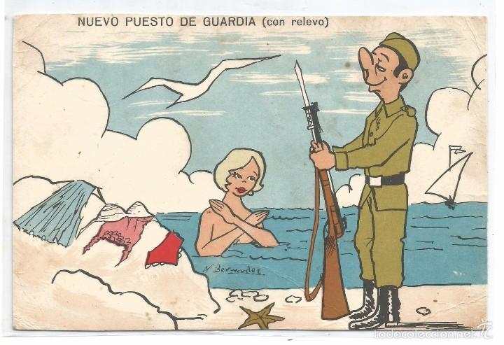Postales: POSTAL ILUSTRADOR N. BERMUDEZ 1967 .- NUEVO PUESTO DE GUARDIA