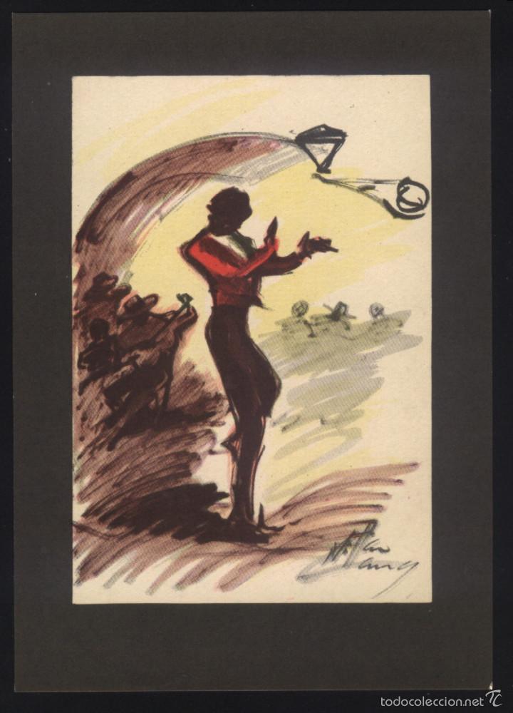 Cartes Postales: A-3372- POSTAL CON DIBUJO DE MILLAN LLAMAS. RITMO FLAMENCO. 1964.