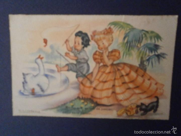 Postais: antigua postal dibujo caritatura ni&ntilde;os