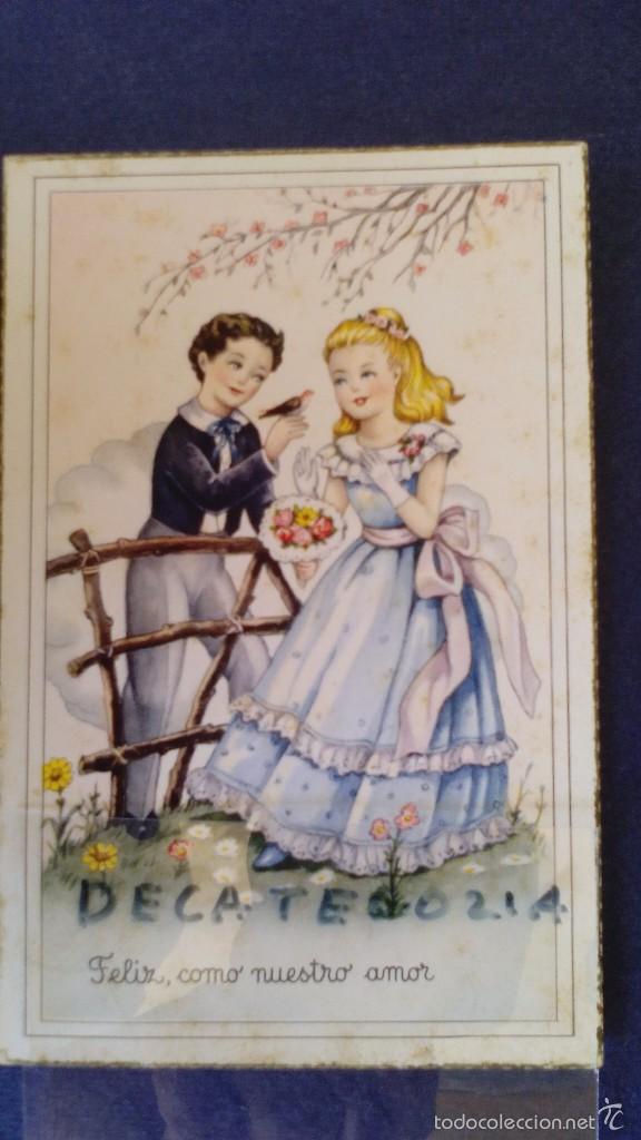 Postais: bonita postal ilustrada serie 506 escrita a&ntilde;o 1948